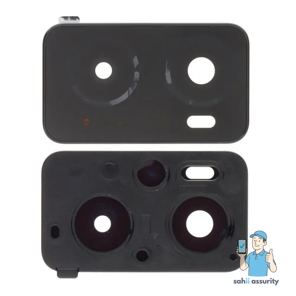 Camera Lens Glass with Frame for Oppo A76 Blue